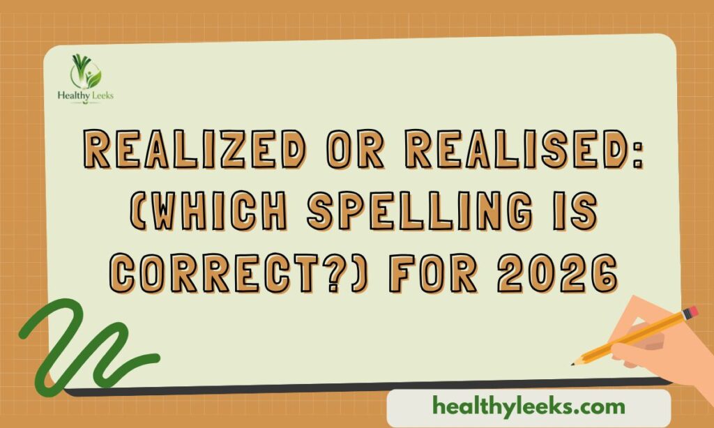 Realized or Realised: (Which Spelling Is Correct?) FOR 2026
