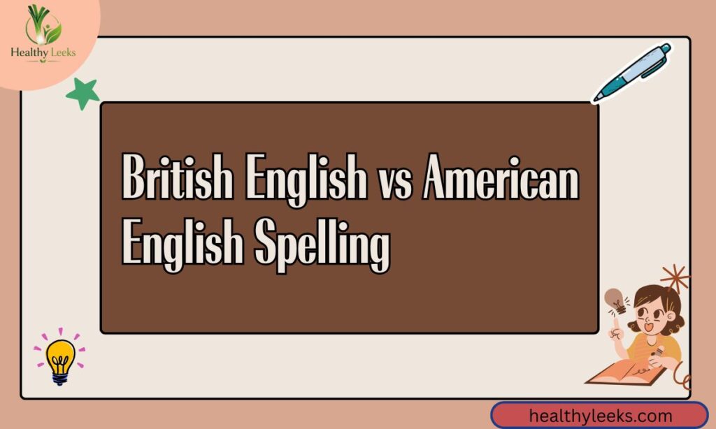British English vs American English Spelling