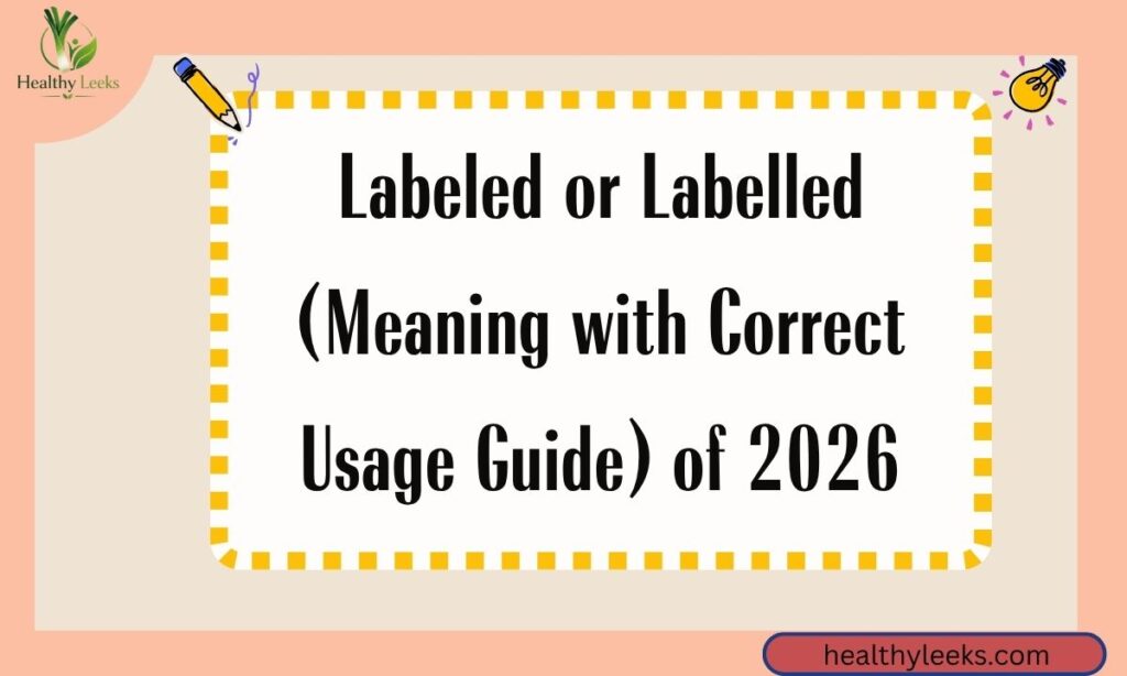 Labeled or Labelled