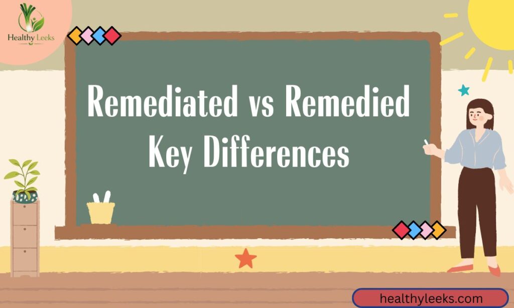 Remediated vs Remedied Key Differences